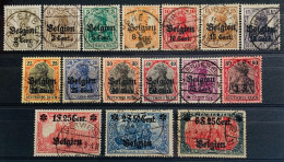 België, 1916, OC10/25, Mooi Gestempeld, OBP 185€ - OC1/25 Generalgouvernement 
