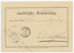 Naamstempel Zuidwolde (Dr) 1888 - Lettres & Documents