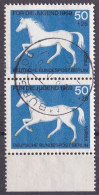 (Berlin 1969) Mi. Nr. 329 O/used Senkrechtes Paar Vollstempel (BER1-2) - Used Stamps