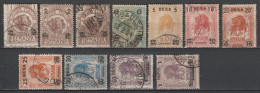 1923 - SOMALIA - SERIE COMPLETE YVERT N°34/44 OBLITERES (36 * MLH) - COTE = 225 EUR. - Somalia