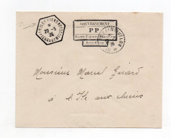 !!! ST PIERRE ET MIQUELON, CACHET DE L'ILE AUX CHIENS SUR LETTRE DE 1926 AVEC AFFRANCH NUMERAIRE - Covers & Documents