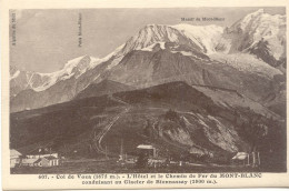 CPA - COL DE VOZA - HOTEL ET CHEMIN DE FER DU MONT-BLANC - Andere & Zonder Classificatie