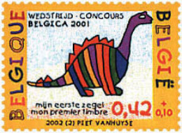 86937 MNH BELGICA 2002 CONCURSO DE DIBUJO INFANTIL: MI PRIMER SELLO - Andere & Zonder Classificatie