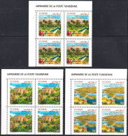 2024-Tunisie- Systèmes Agricoles Innovants :Gafsa, Djebba, Ghar El Meleh -série Complète -bloc 4 -  12V-MNH****** - Frutta