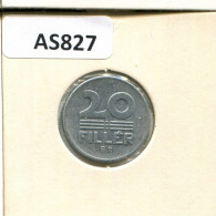 20 FILLER 1976 HUNGRÍA HUNGARY Moneda #AS827.E.A - Hongrie