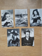 Filmsterren Movie Stars  Ciné  Echte Fotos 6x8 Cm  Belgian Chewing Gum Aumont, Dekker, O'Brien,Ellen - Other & Unclassified
