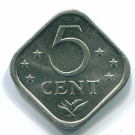 5 CENTS 1979 NIEDERLÄNDISCHE ANTILLEN Nickel Koloniale Münze #S12296.D.A - Nederlandse Antillen