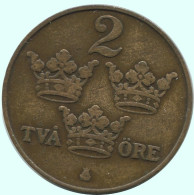 2 ORE 1912 SUÈDE SWEDEN Pièce #AC810.2.F.A - Suède