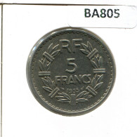 5 FRANCS 1935 FRANCIA FRANCE Moneda #BA805.E.A - 5 Francs