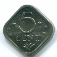 5 CENTS 1980 ANTILLES NÉERLANDAISES Nickel Colonial Pièce #S12331.F.A - Nederlandse Antillen