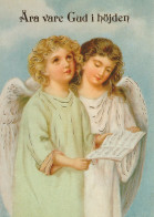 ANGELO Buon Anno Natale Vintage Cartolina CPSM #PAH615.A - Angels