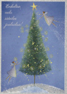 ANGELO Buon Anno Natale Vintage Cartolina CPSM #PAH455.A - Angels