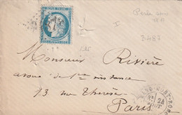 Lettre De Saint Amand Mont Rond à Paris LSC - 1849-1876: Période Classique