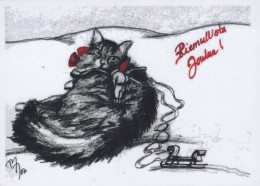 GATO GATITO Animales Vintage Tarjeta Postal CPSM #PBQ909.A - Cats