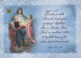 Vierge Marie Madone Bébé JÉSUS Religion Vintage Carte Postale CPSM #PBQ096.A - Virgen Mary & Madonnas