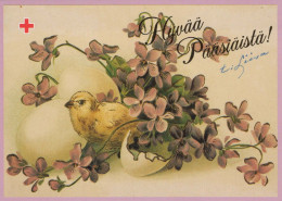 PÂQUES POULET ŒUF Vintage Carte Postale CPSM #PBO884.A - Pâques