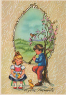 OSTERN KINDER Vintage Ansichtskarte Postkarte CPSM #PBO290.A - Easter