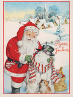 WEIHNACHTSMANN SANTA CLAUS Neujahr Weihnachten Vintage Ansichtskarte Postkarte CPSM #PBO075.A - Santa Claus