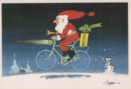 BABBO NATALE Buon Anno Natale GNOME Vintage Cartolina CPSM #PBL635.A - Kerstman