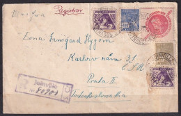 BRASIL. 1937/Joinville, Registered-letter, Mixed Franking Envelope/abroad Service. - Brieven En Documenten
