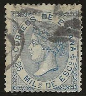 Espagne      .  Y&T   .  96 (2 Scans)      .   1867     .     O   .     Oblitéré - Used Stamps