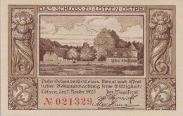 25 PFENNIG 1920 Stadt LoTZEN East PRUSSLAND UNC DEUTSCHLAND Notgeld #PH242 - [11] Emisiones Locales