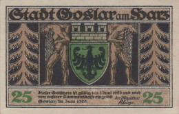 25 PFENNIG 1920 Stadt GOSLAR Hanover UNC DEUTSCHLAND Notgeld Banknote #PH644 - [11] Emisiones Locales