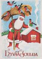 SANTA CLAUS Happy New Year Christmas Vintage Postcard CPSM #PAU510.GB - Santa Claus