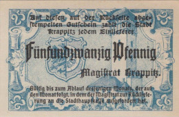 25 PFENNIG Stadt KRAPPITZ Oberen Silesia UNC DEUTSCHLAND Notgeld Banknote #PI586 - [11] Emisiones Locales