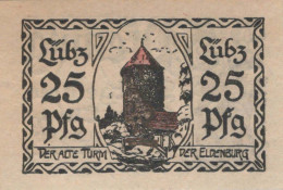 25 PFENNIG 1923 Stadt LÜBZ Mecklenburg-Schwerin UNC DEUTSCHLAND Notgeld #PC625 - [11] Emissions Locales