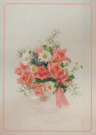 FLEURS Vintage Carte Postale CPSM #PAS615.FR - Flores