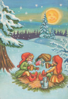 PÈRE NOËL NOËL Fêtes Voeux Vintage Carte Postale CPSM #PAK418.FR - Santa Claus