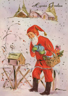 PÈRE NOËL NOËL Fêtes Voeux Vintage Carte Postale CPSM #PAK814.FR - Santa Claus