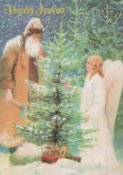 PÈRE NOËL ANGES NOËL Vintage Carte Postale CPSM #PAK126.FR - Kerstman