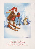 PÈRE NOËL NOËL Fêtes Voeux Vintage Carte Postale CPSM #PAJ985.FR - Santa Claus