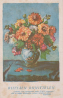 FLOWERS Vintage Postcard CPA #PKE592.GB - Flowers
