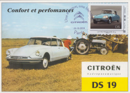 Carte   Maximum      FRANCE   Automobile  :  CITROËN   DS   2014 - Auto's