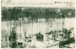 86 - B15392CPA - POITIERS - Inondations Du 16 Fevrier 1904 - Les Bas De TISON - Très Bon état - VIENNE - Poitiers