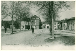 87 - B15307CPA - NANTIAT - Place Eglise - Très Bon état - HAUTE-VIENNE - Nantiat