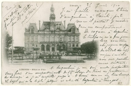 87 - B15199CPA - LIMOGES - Hotel De Ville - Cachet 1900 - Bon état - HAUTE-VIENNE - Limoges