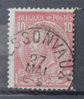 46 Avec Belle Oblitération Nessonvaux - 1883 Leopold II