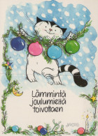 KATZE MIEZEKATZE Tier Vintage Ansichtskarte Postkarte CPSM Unposted #PAM209.DE - Chats