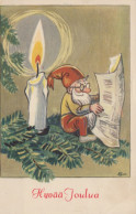 WEIHNACHTSMANN SANTA CLAUS WEIHNACHTSFERIEN Vintage Postkarte CPSMPF #PAJ430.DE - Santa Claus