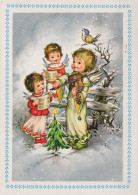 ENGEL WEIHNACHTSFERIEN Feiern & Feste Vintage Ansichtskarte Postkarte CPSM #PAG914.DE - Anges