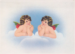 ENGEL WEIHNACHTSFERIEN Feiern & Feste Vintage Ansichtskarte Postkarte CPSM #PAH037.DE - Angels