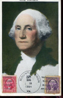 X0976 U.s.a. Maximum Card 1938 The President George Washington - George Washington