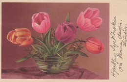 FLORES Vintage Tarjeta Postal CPA #PKE588.ES - Fleurs