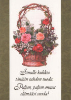 FLORES Vintage Tarjeta Postal CPSM #PBZ593.ES - Flowers