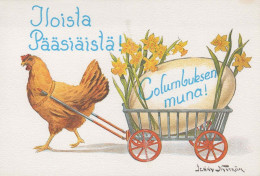 PASCUA POLLO HUEVO Vintage Tarjeta Postal CPSM #PBO889.ES - Pasen