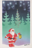 PAPÁ NOEL Feliz Año Navidad Vintage Tarjeta Postal CPSM #PBL072.ES - Santa Claus